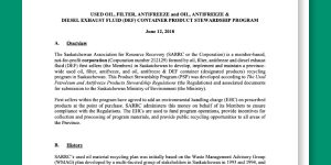 Current SARRC Product Stewardship Program
